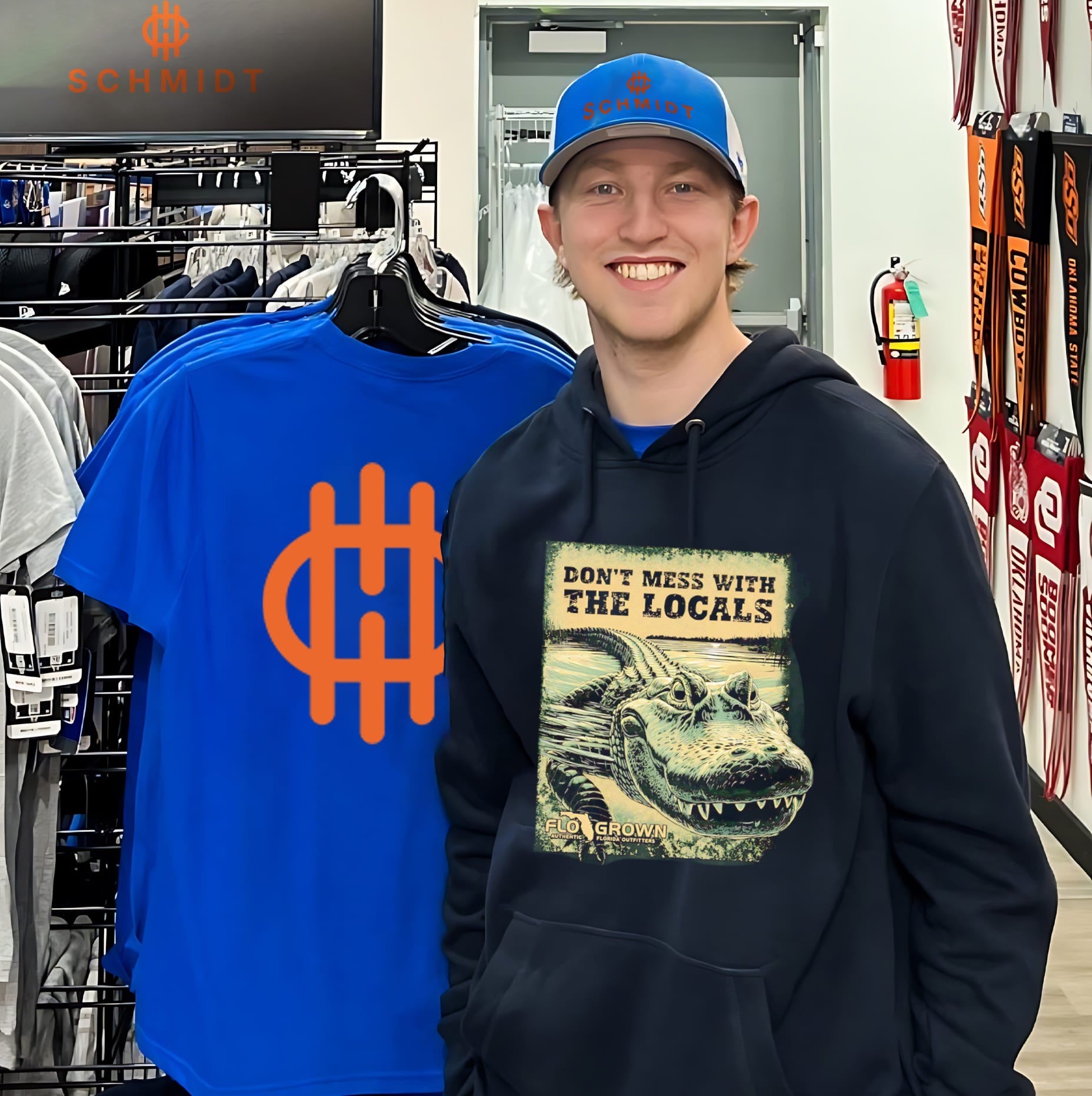 Don’t Mess with the Locals Up Close Gator shirt