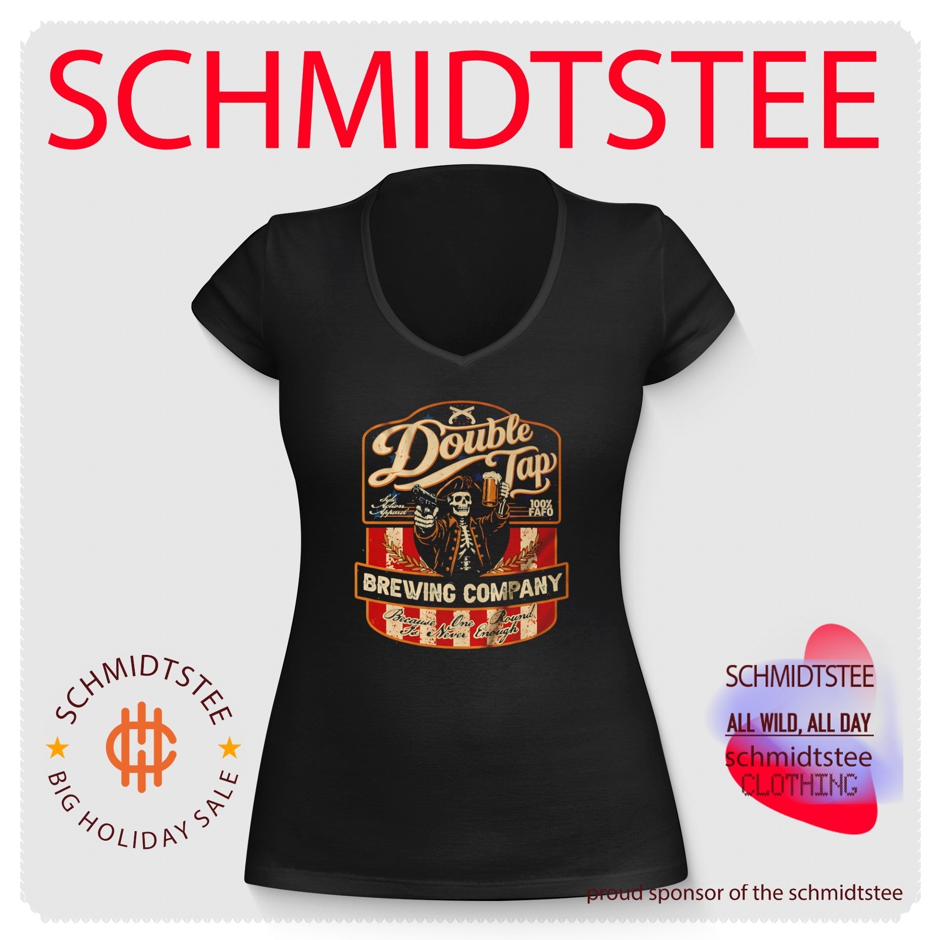 Double Tap Brewing Company Because One Round Is Never Enough shirt