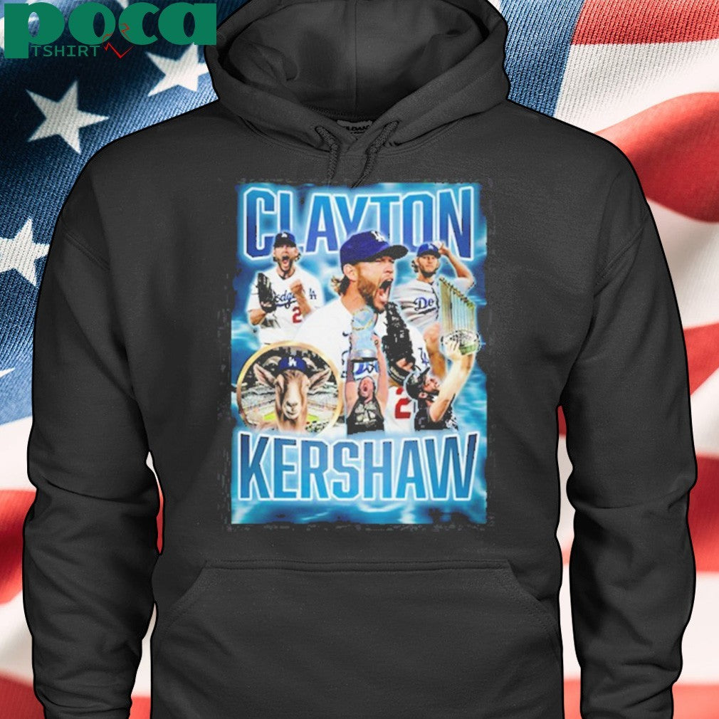 Doyers Dave Clavton Kershaw The Goat Blk Shirt
