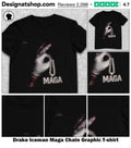 Drake Iceman Maga Chain Graphic shirt