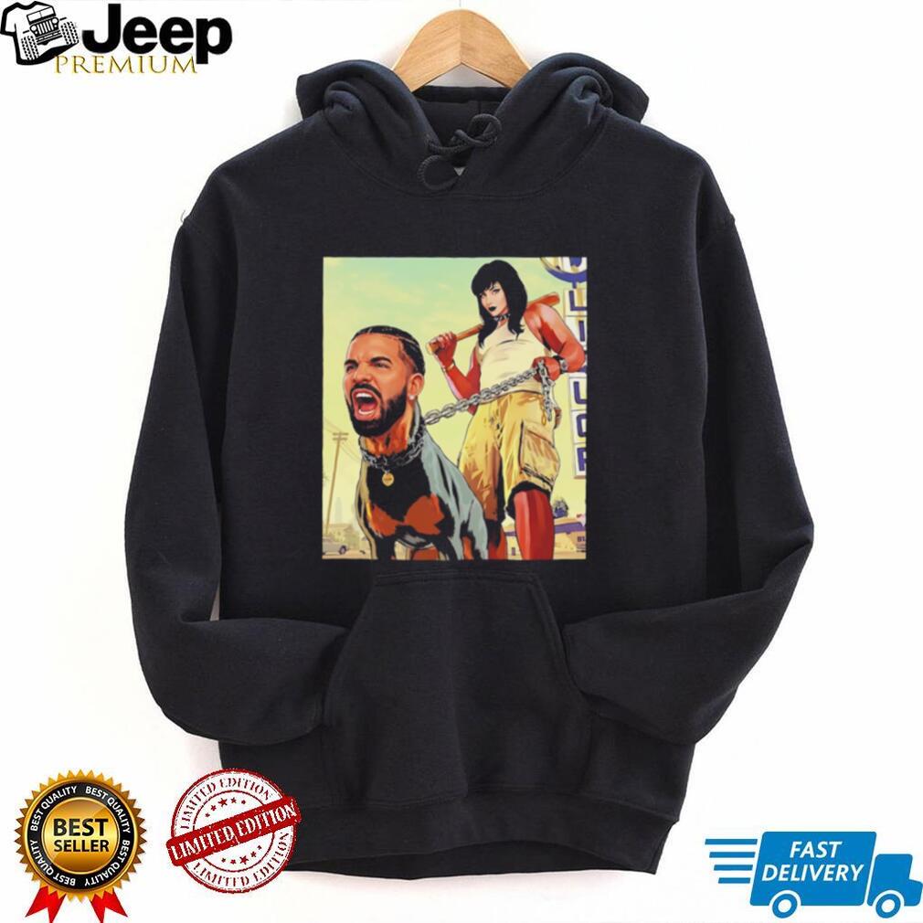 Drake and Goth girl funny illustration shirt