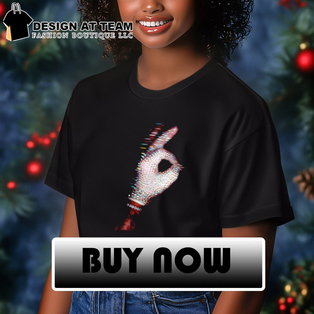 Drake crystal-embellished gloves Iceman album poster shirt