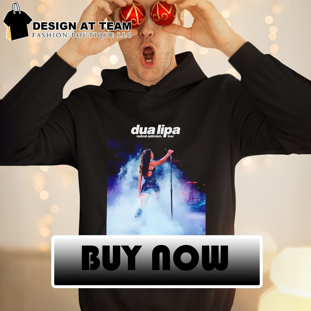 Dua Lipa radical optimism tour print round neck shirt
