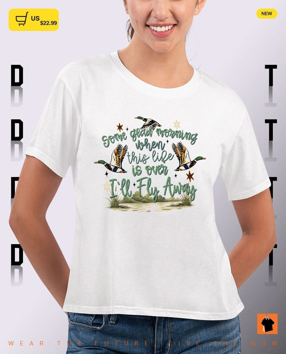 Duck Hunting Religious Quote some glad morning when this life is over I’ll fly away shirt