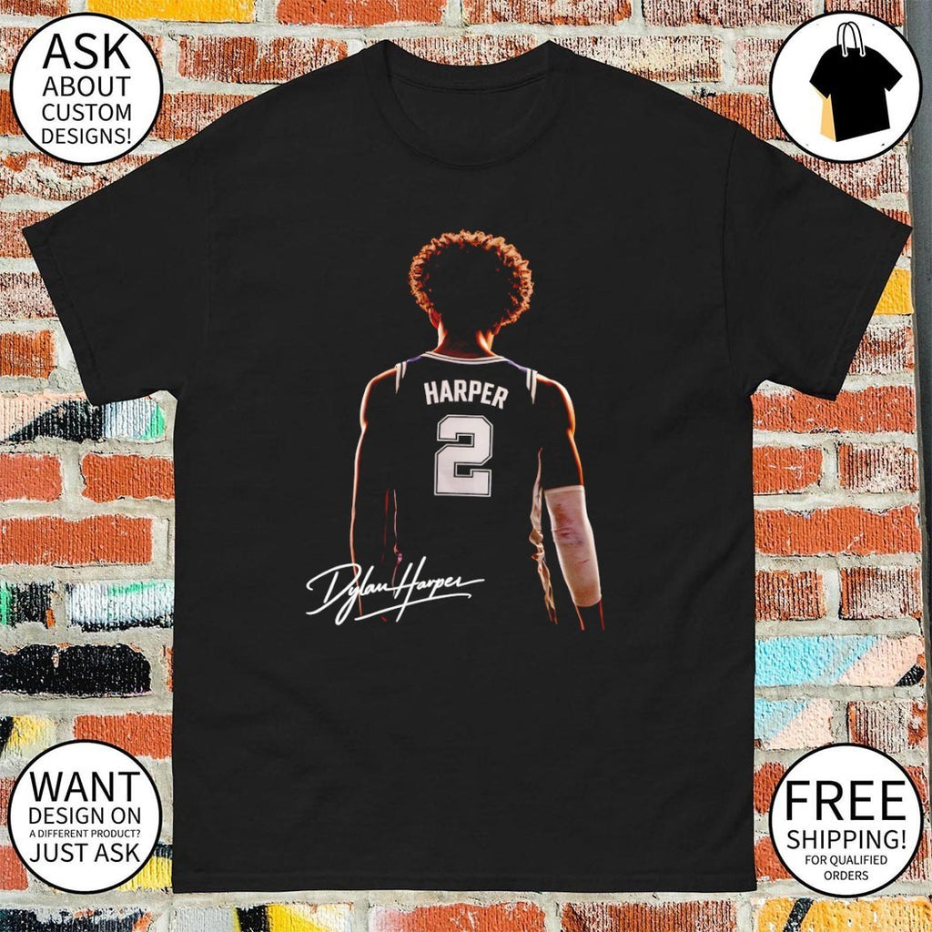 Dylan Harper San Antonio Spurs Signature Autograph Edition shirt