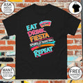 Eat Drink Fiesta Spurs Basketball Repeat San Antonio Spurs Basketball Playoffs shirt
