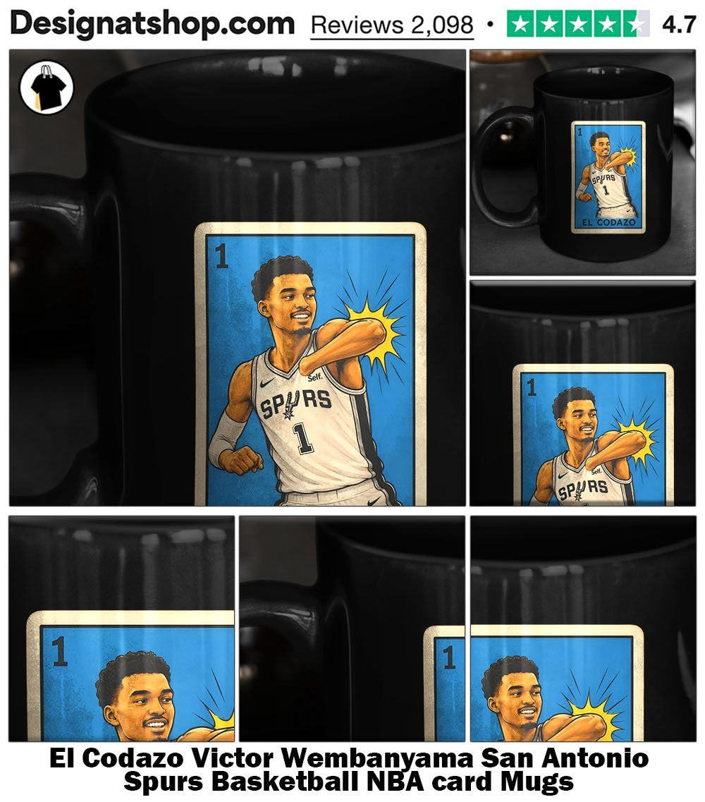 El Codazo Victor Wembanyama San Antonio Spurs Basketball NBA card shirt