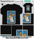El Codazo Victor Wembanyama San Antonio Spurs Basketball NBA card shirt