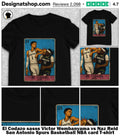 El Codazo sasss Victor Wembanyama vs Naz Reid San Antonio Spurs Basketball NBA card shirt
