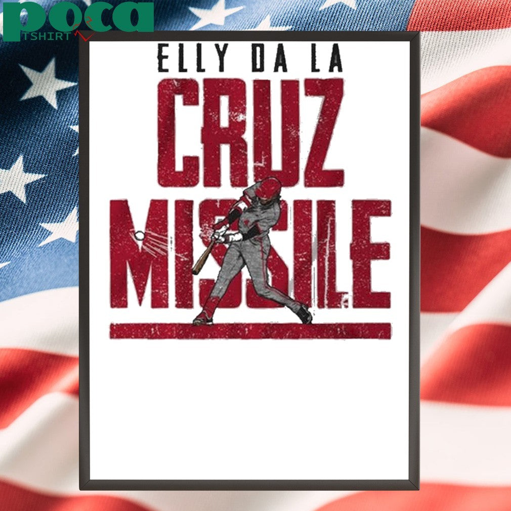 Elly De La Cruz Cincinnati Reds missile off the bat shirt