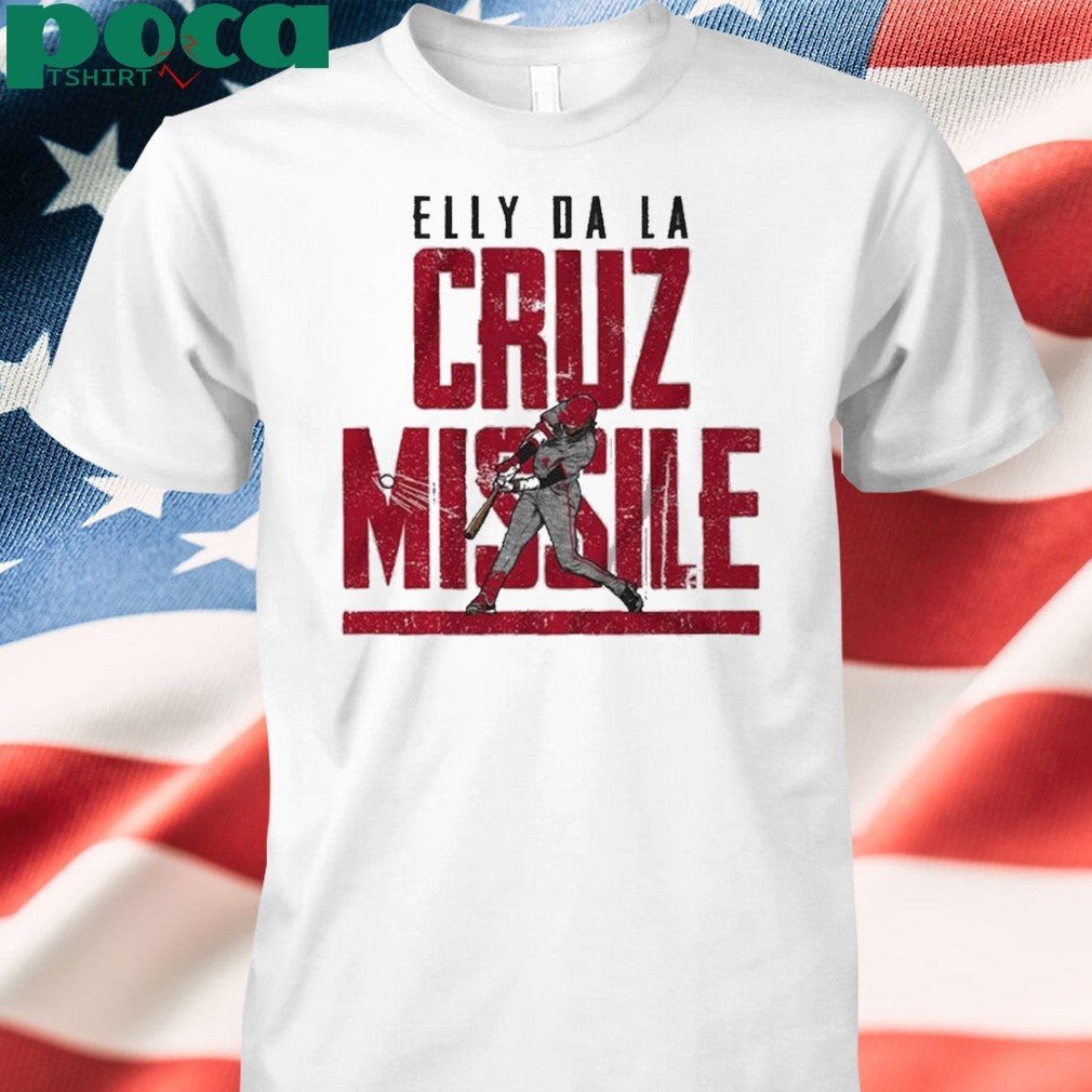 Elly De La Cruz Cincinnati Reds missile off the bat shirt