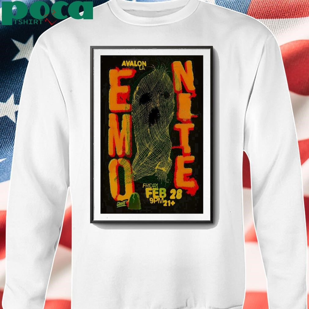 Emo Nite February 28 2025 Avalon Los Angeles CA Poster shirt