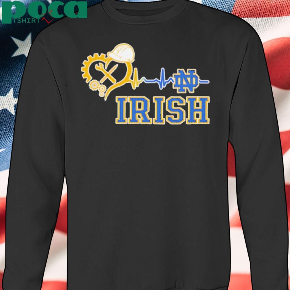 Engineer heartbeat Notre Dame Fighting Irish shirt