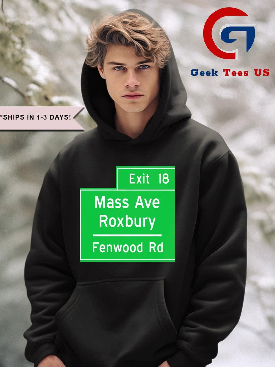 Exit 18 Mass Ave Roxbury Fenwood Rd shirt