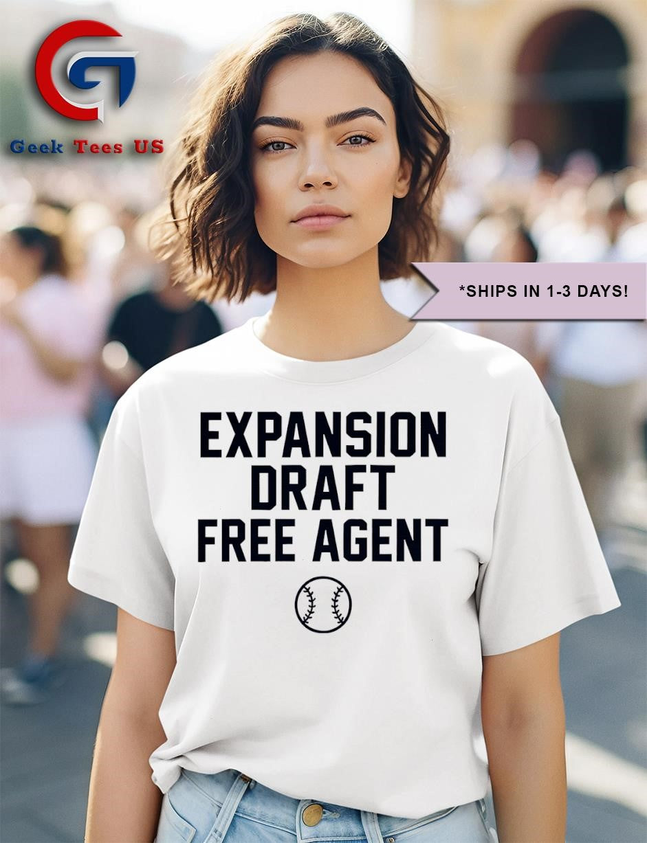 Expansion draft free agent baseball shirt