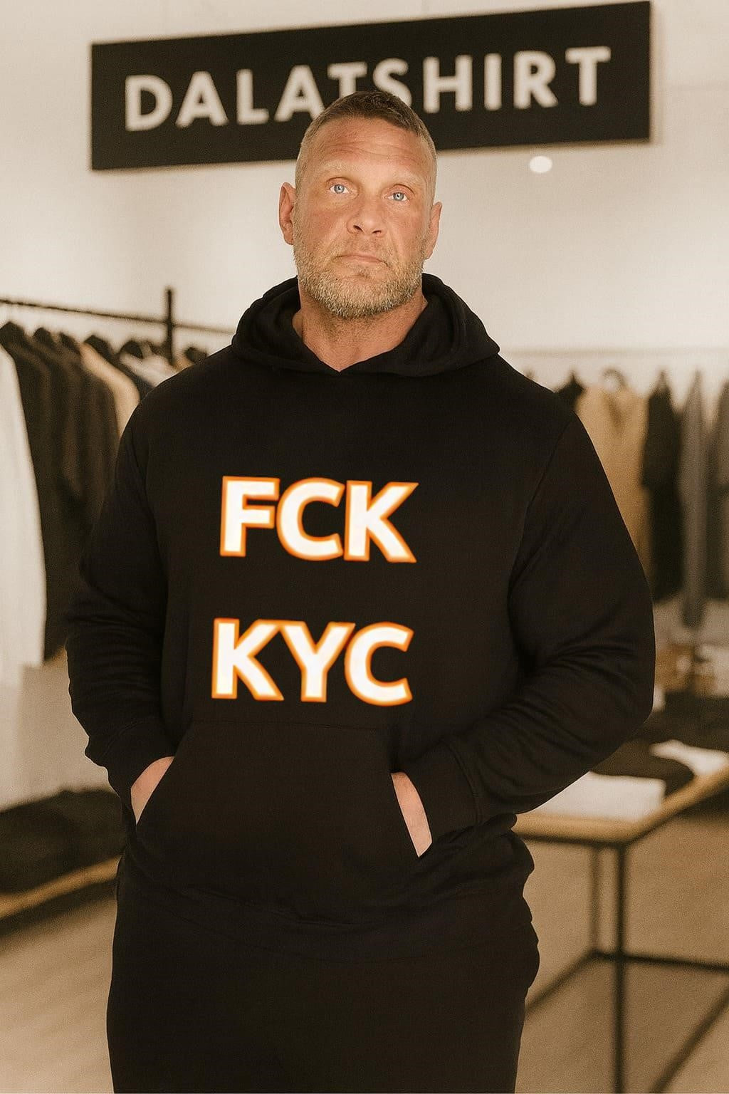 FCK KYC Bold Block Lettering Anti Regulation shirt