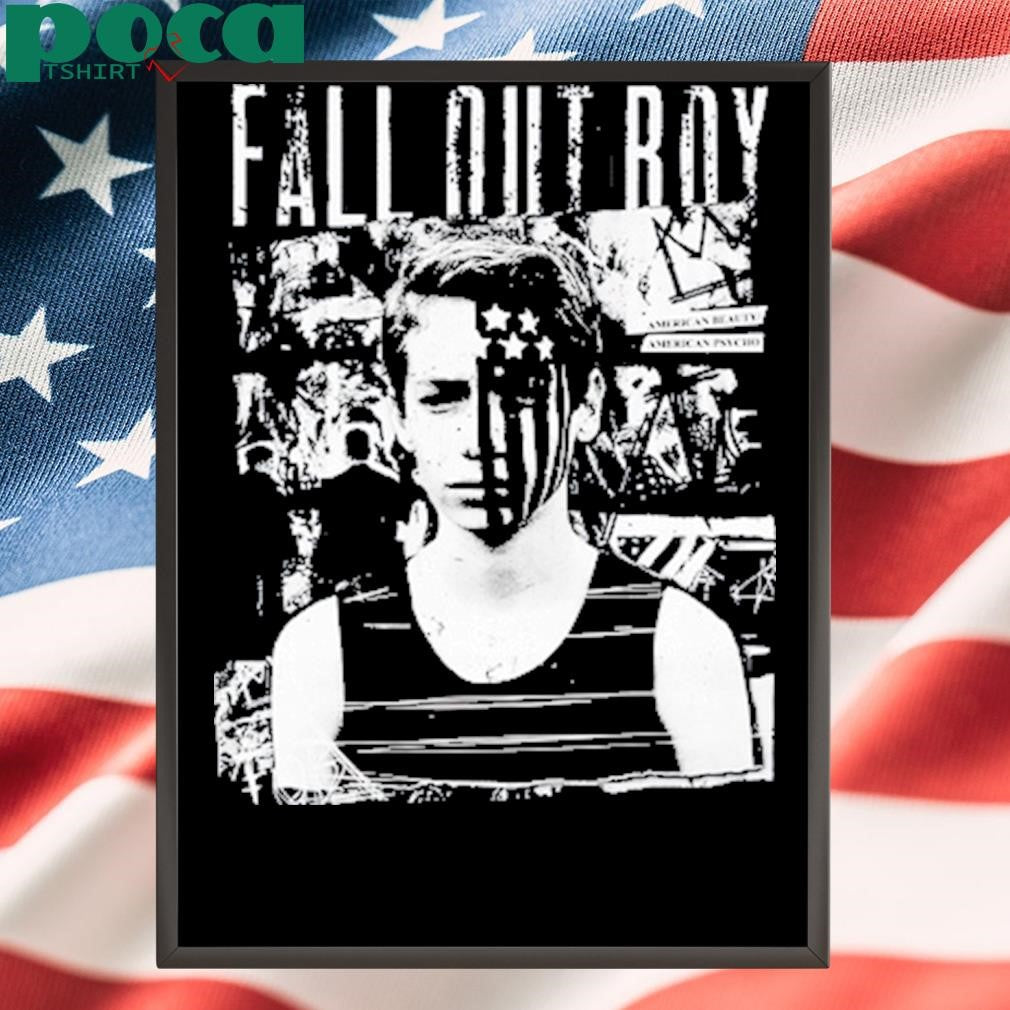 Fall Out Boy American Beauty American Pyscho Cover Black shirt