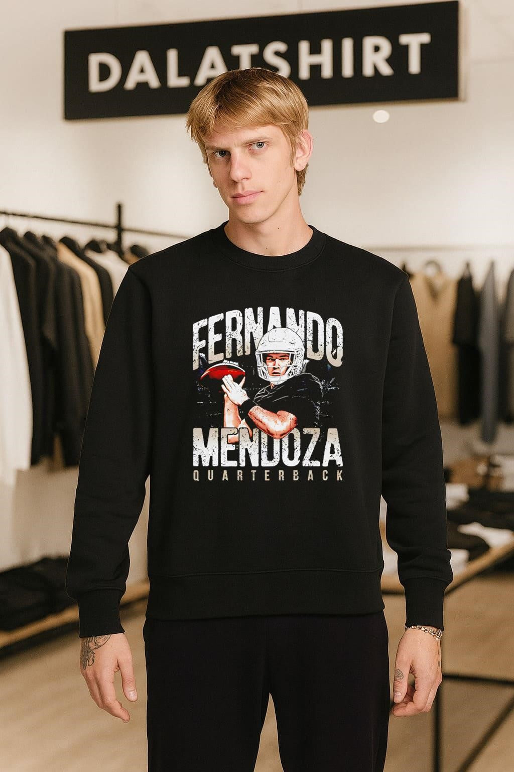 Fernando Mendoza Player Name Digitally Printed Graphics shirt