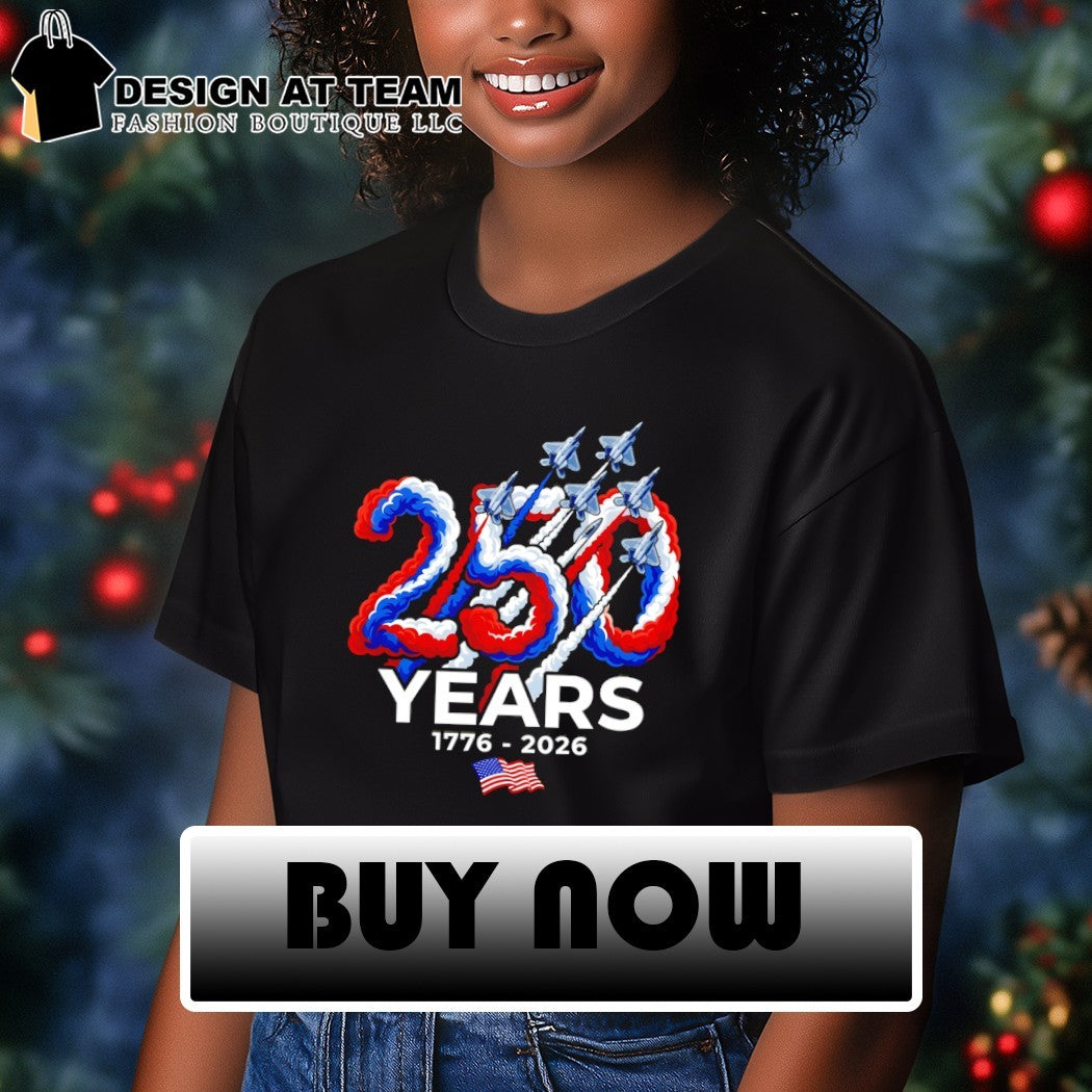 Fighter Jets United States Air Force 250 Years 1776 2026 patriotic 4th of July shirt