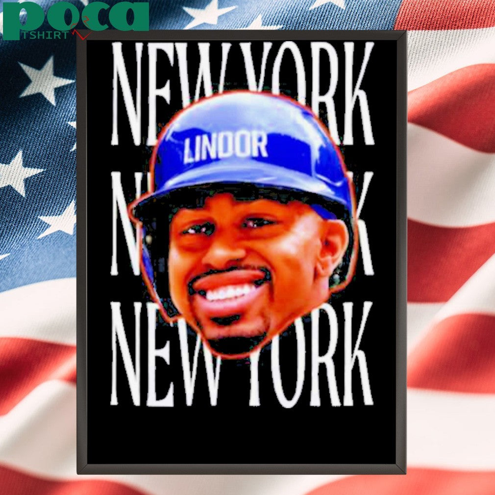 Francisco Lindor New York Mets head in the Game Series 2025 shirt