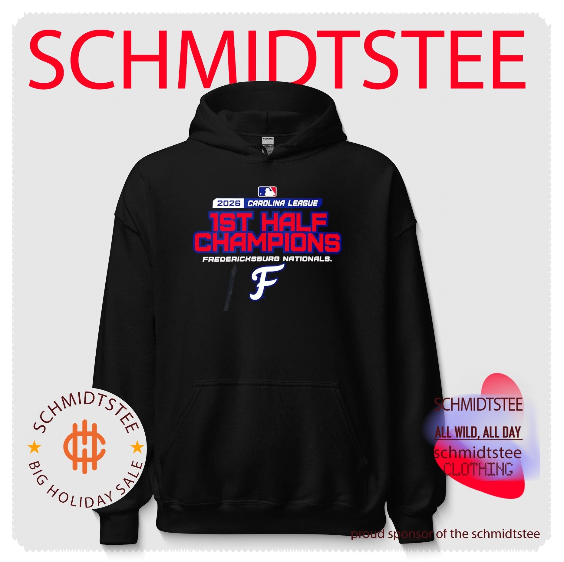 Fredericksburg Nationals First Half Champions 2026 shirt