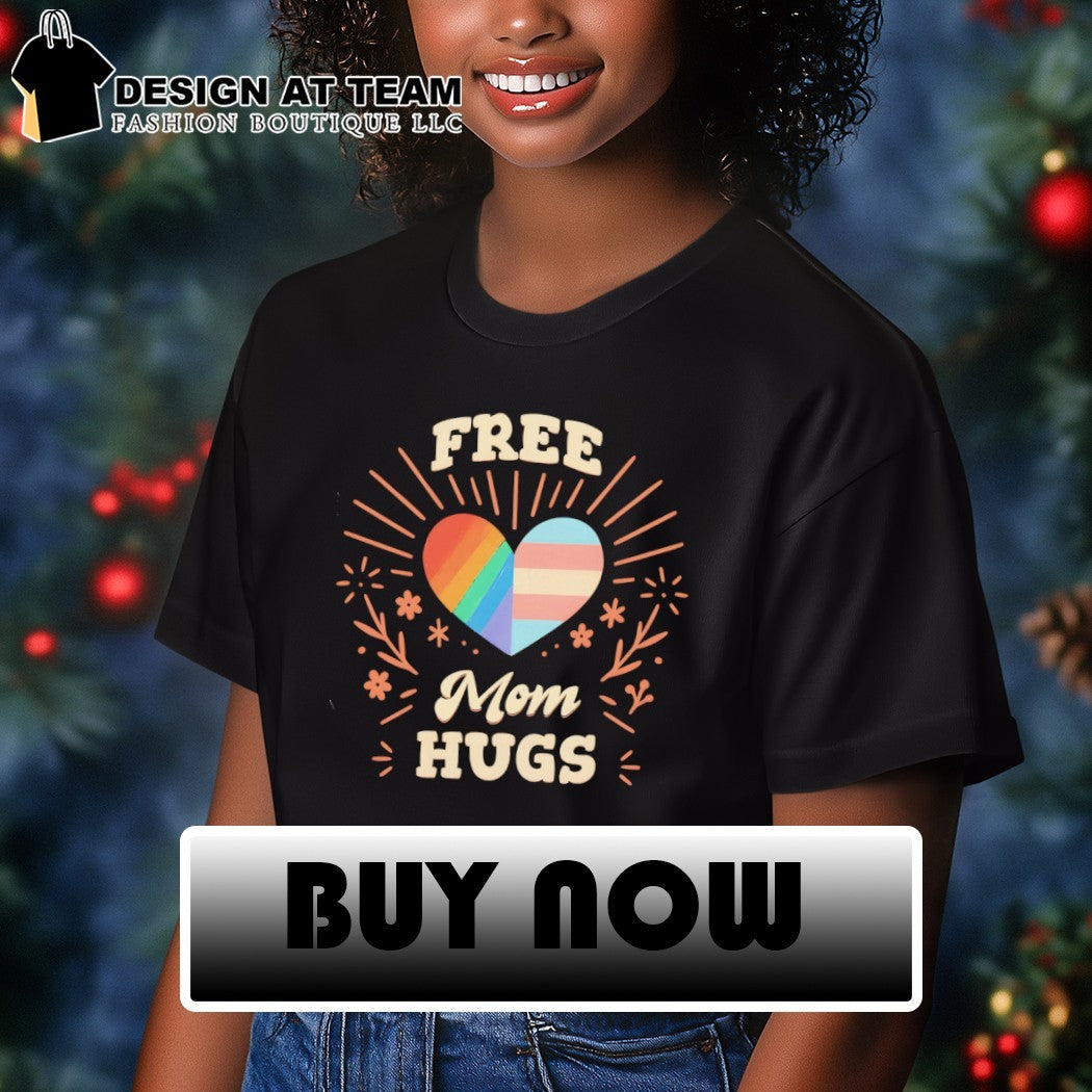 Free Mom Hugs heart LGBT Pride Month 2026 shirt