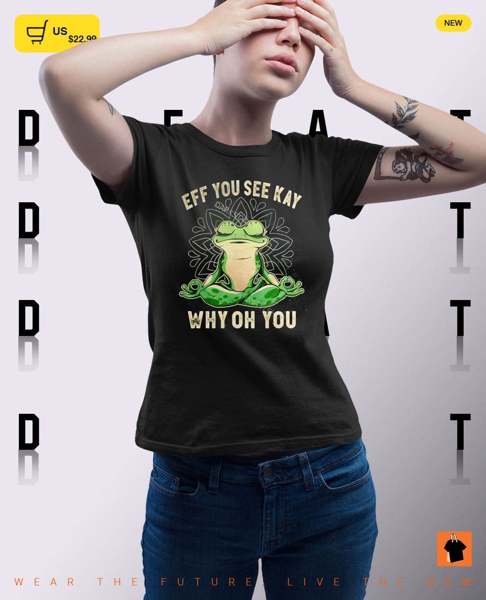 Frog yoga eff you see kay why oh you shirt