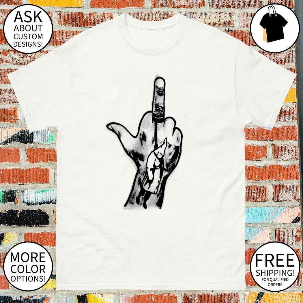 Fuck Racists Klan Hanging middle finger shirt