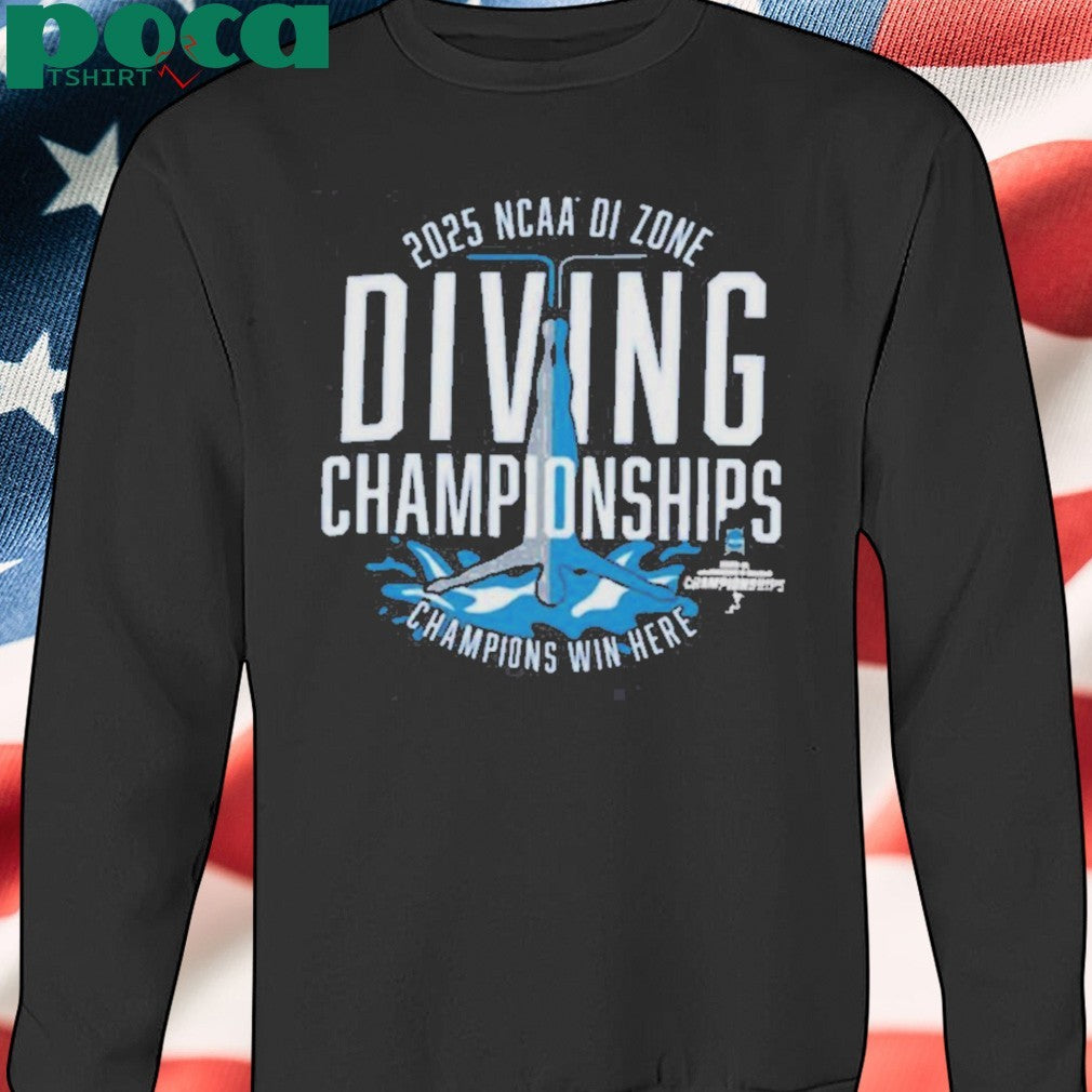 Funny 2025 NCAA Division I Zone Diving Championships T-shirt