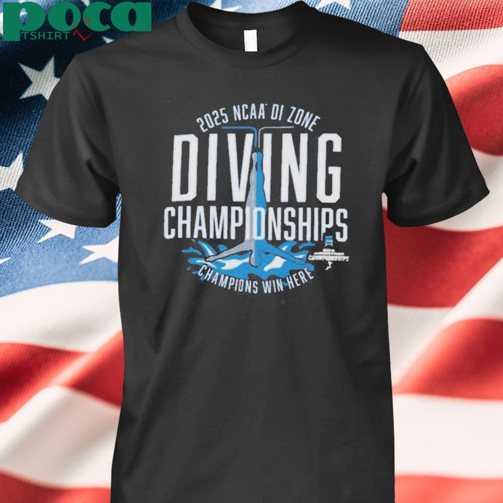 Funny 2025 NCAA Division I Zone Diving Championships T-shirt