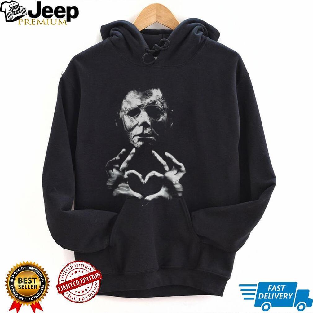 Funny Halloween 2026 Michael Myers Heart Hands shirt