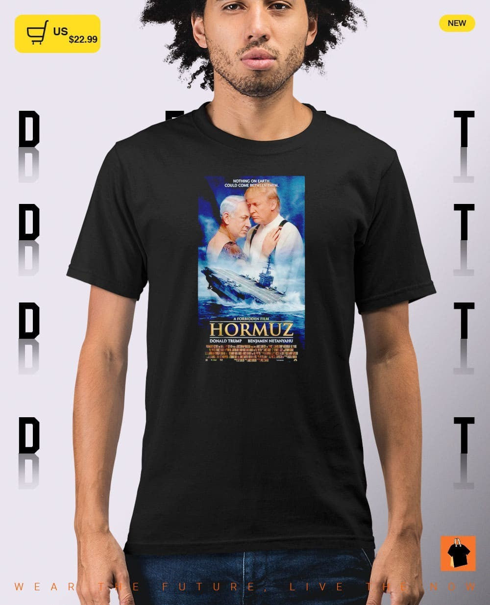 Funny Trump and Netanyahu Bootleg Meme Strait of Hormuz parody Titanic Parody shirt