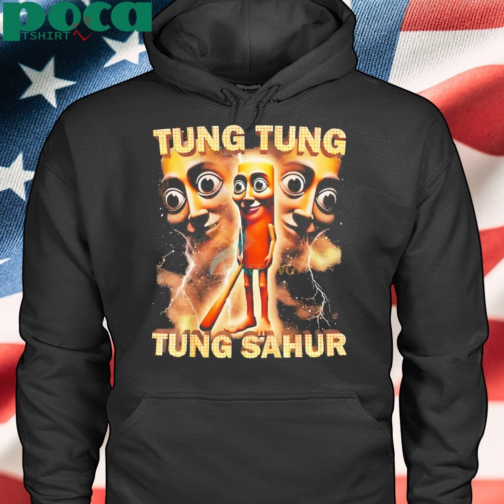 Funny Tung Tung Tung Sahur Brainrot Character Meme Shirt