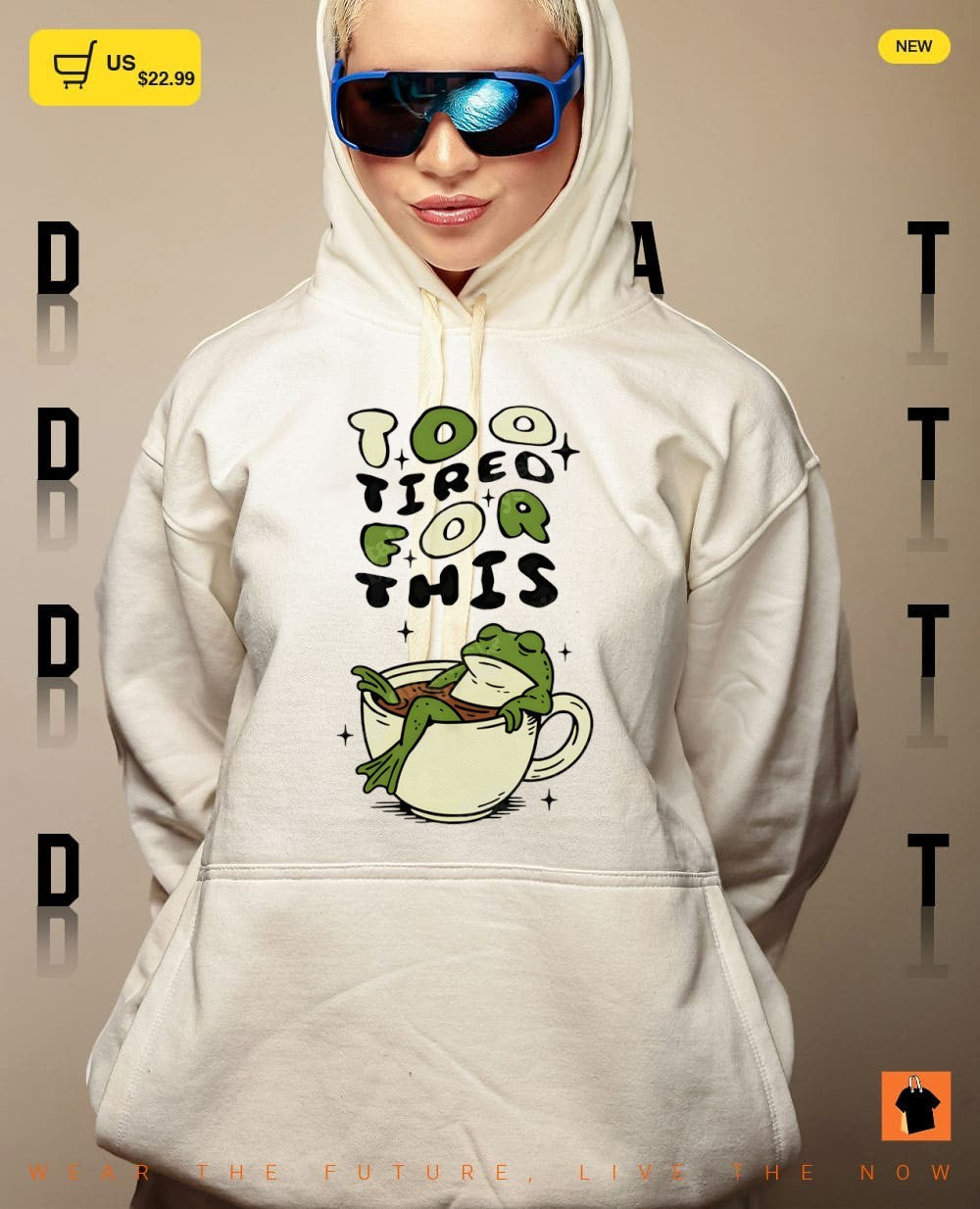 Funny frog too tired for this meme shirt