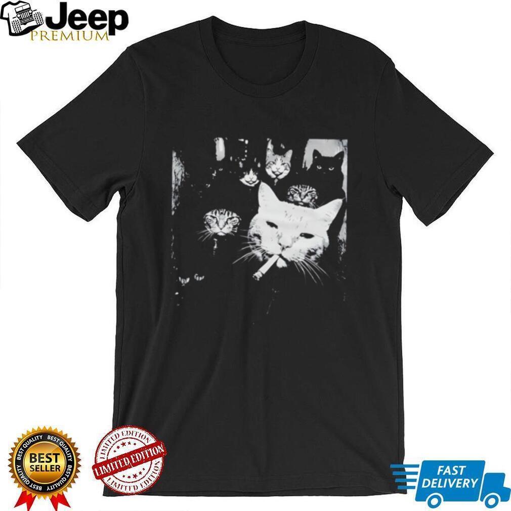 Funny smoking mafia cat gang shirt