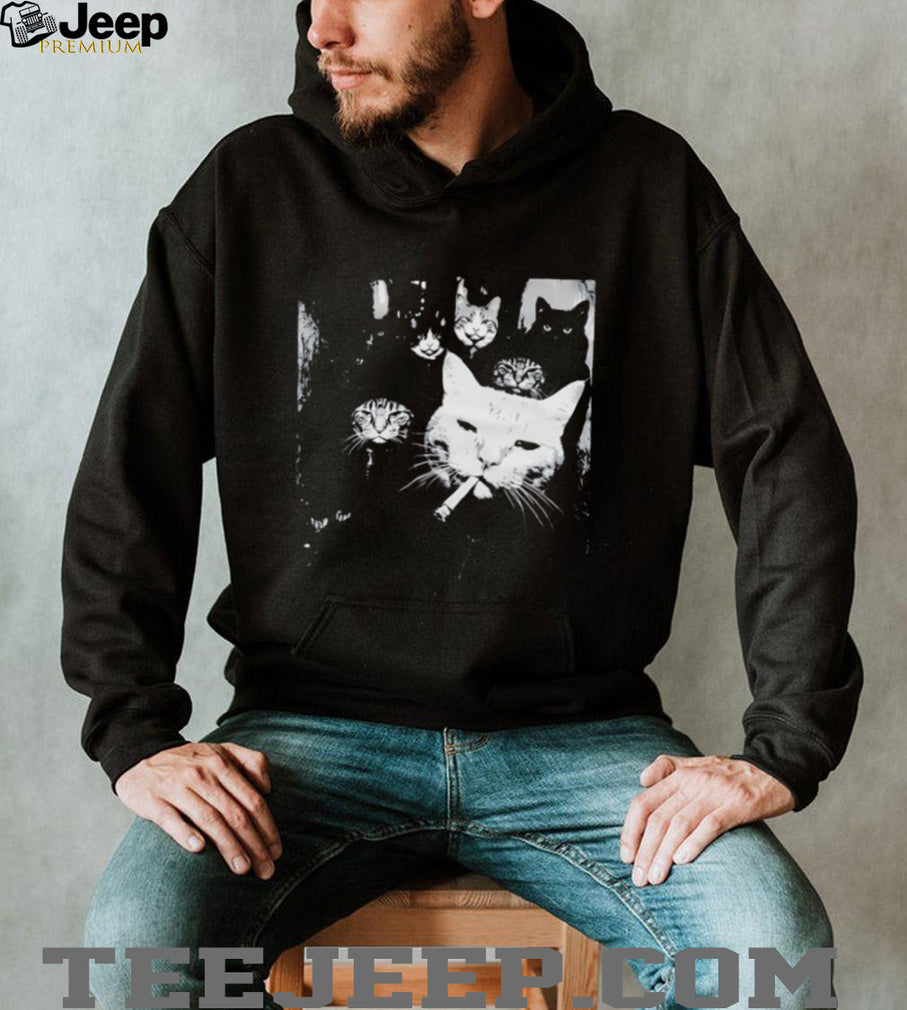 Funny smoking mafia cat gang shirt