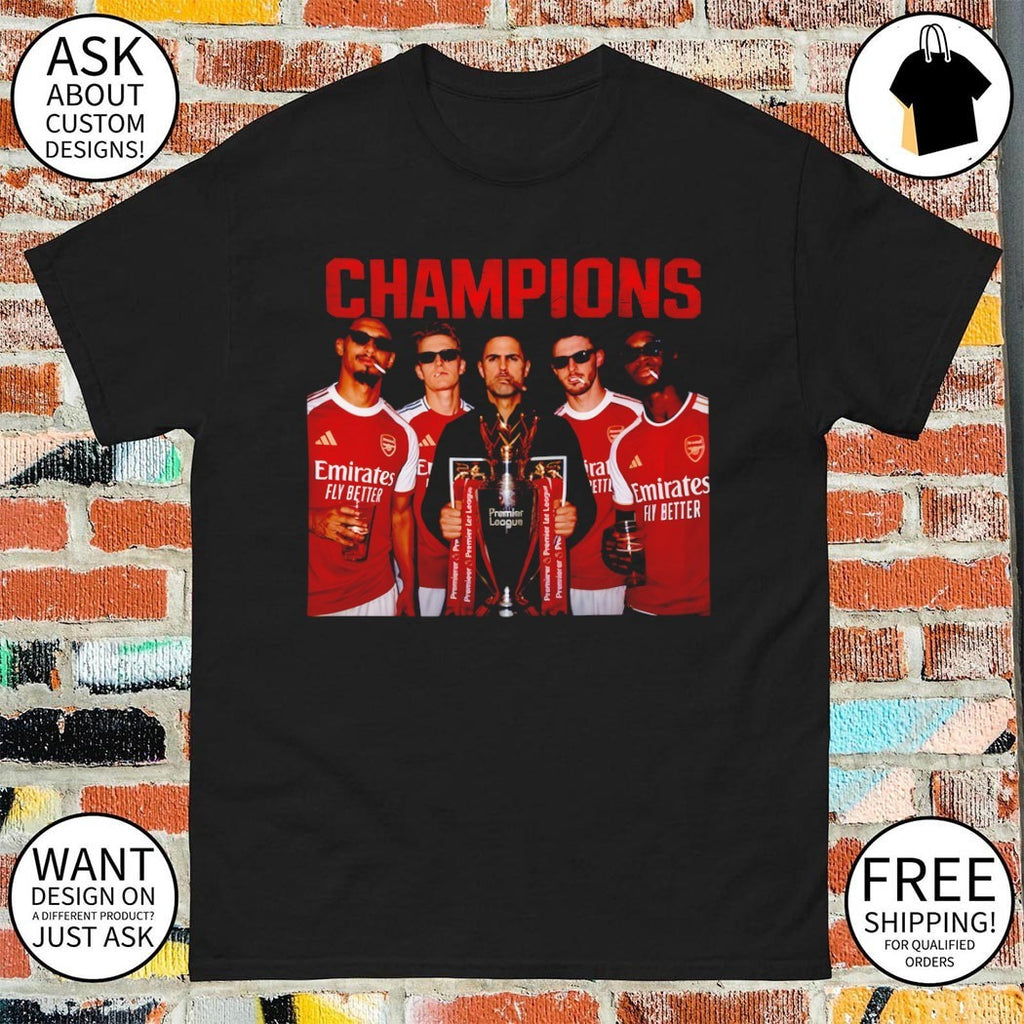 Gabriel Martinelli Bukayo Saka Martin Odegaard Arsenal FC Cup Premier League 2026 shirt