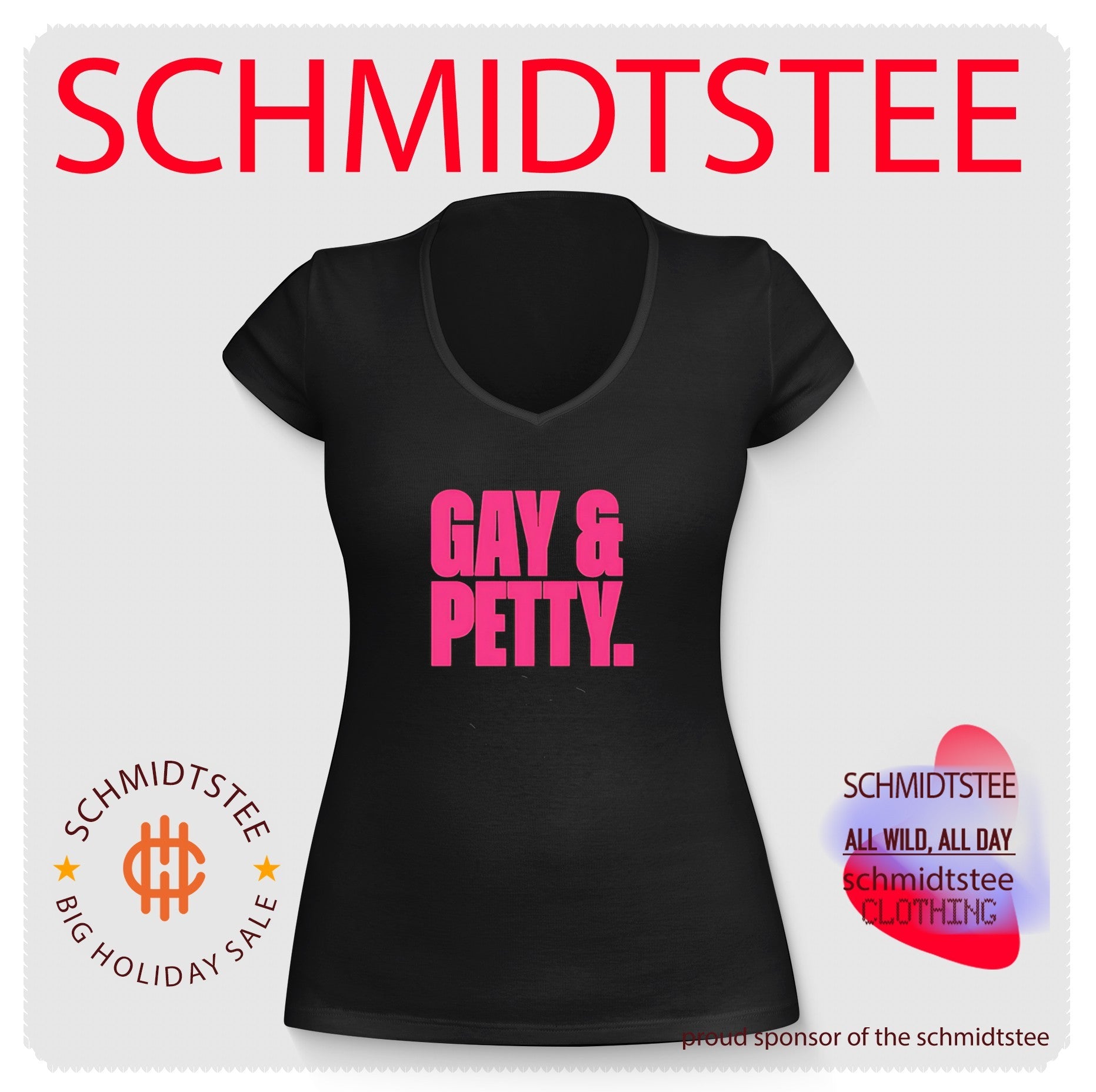 Gay and Petty LGBTQ Pride Sassy Funny Slogan shirt