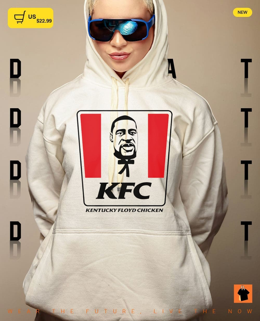 George Floyd x Kentucky Fried Chicken Kentucky Floyd Chicken parody shirt