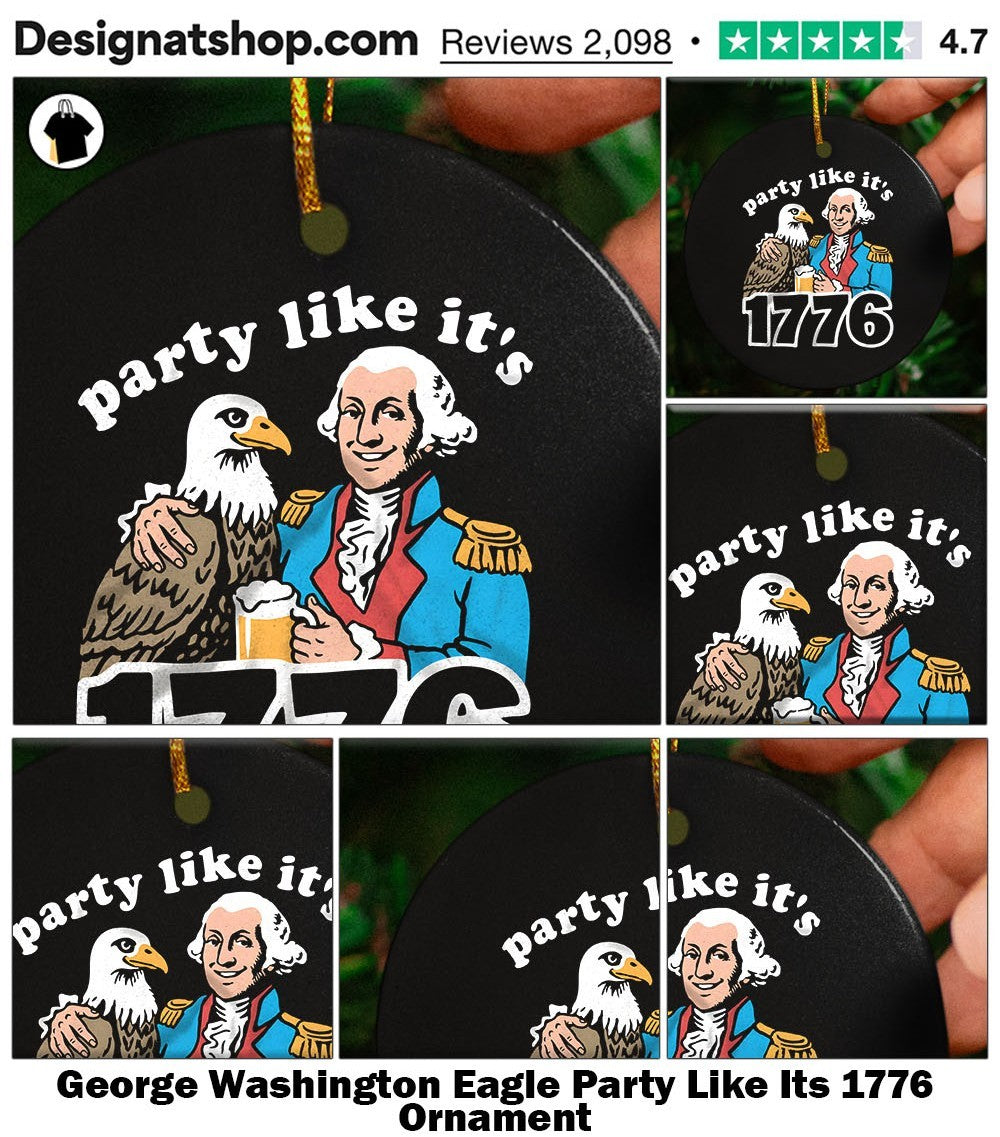 George Washington Eagle Party Like Its 1776 shirt