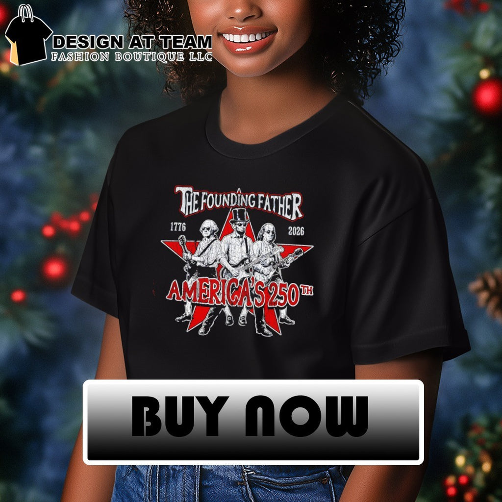 George Washington Lincoln playing guitar the founding father America’s 250th 1776 2026 shirt