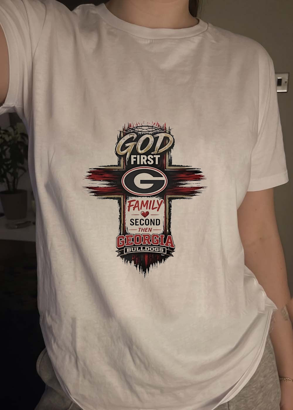 Georgia Bulldogs Shirt God First Family Second Then Georgia Bulldogs T-Shirt