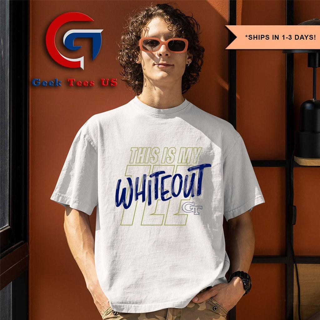 Georgia Tech Yellow Jackets Football White Out Game shirt