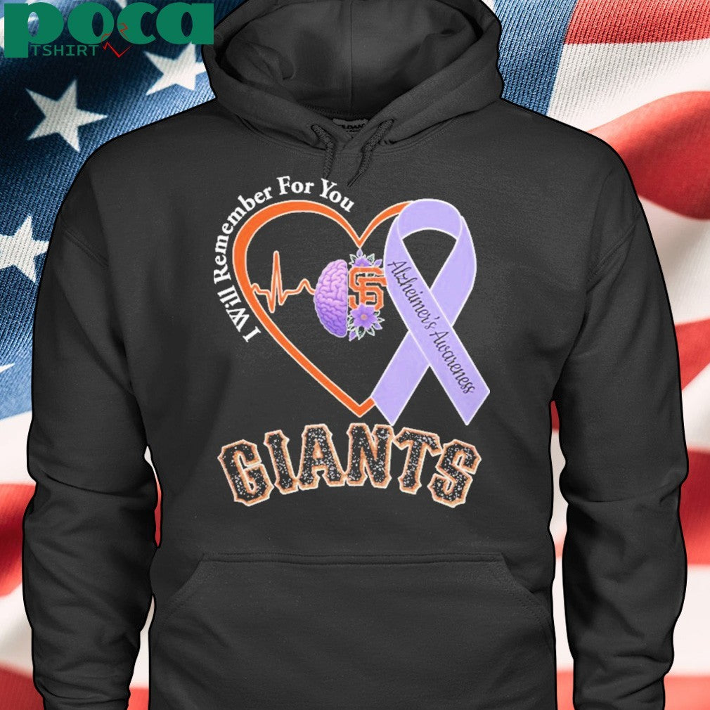 Giants I Will Remember For You Alzheiner’s Awarness Shirt