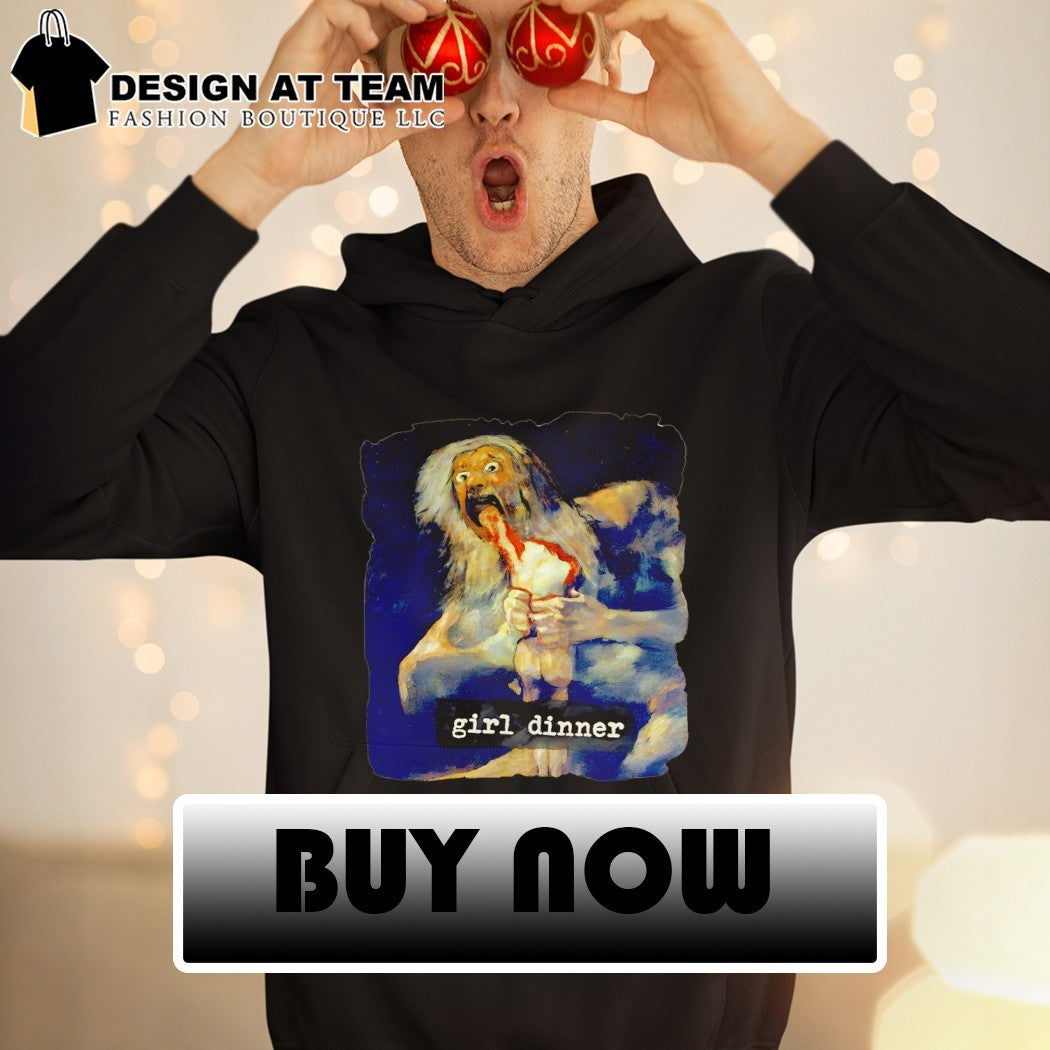 Girl Dinner Goya Painting Dark Academia spooky meme shirt