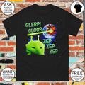 Glerp Glorp Funny Alien Cat Meme shirt