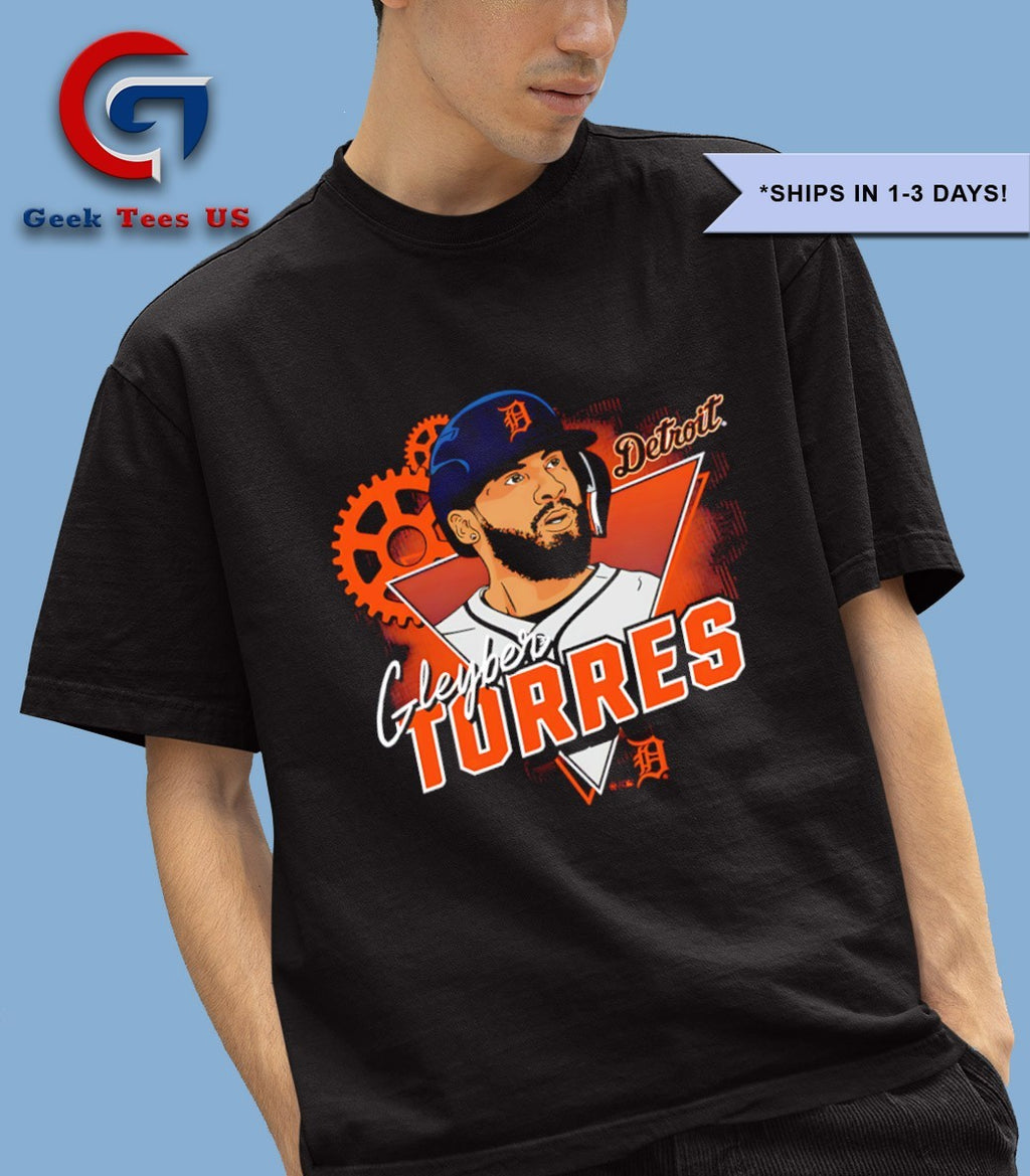 Gleyber Torres big head Detroit Tigers baseball player 2025 signature shirt