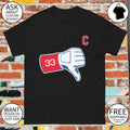 Glove Thumbs Down Hunter Gaddis Cleveland Guardians Baseball MLB 2026 shirt