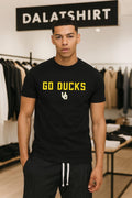 Go Ducks UO Yellow and White Logo shirt