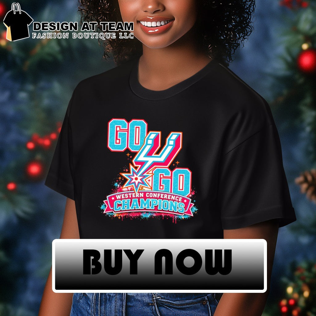 Go Spurs Go Retro West Champs Western Conference Champions shirt